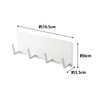 Yamazaki 3687 Magnetic Kitchen Tool Hook, 4 Rolls, White, Approx.