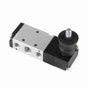 Pneumatic Manual Hand Lever Control Valve Aluminium Alloy 5 Way