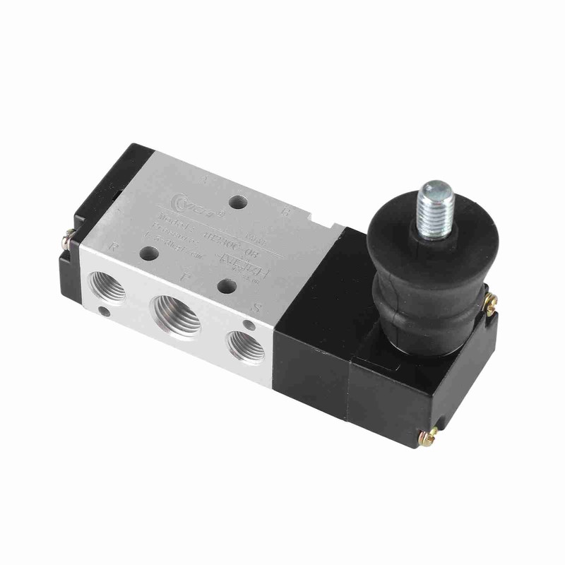 Pneumatic Manual Hand Lever Control Valve Aluminium Alloy 5 Way