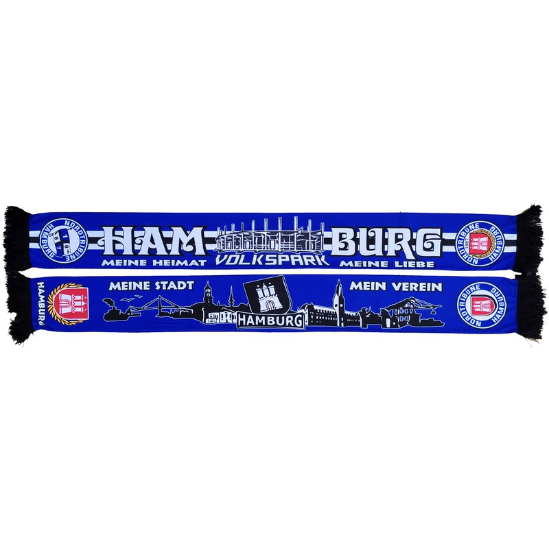 Hamburg fan scarf fan Volkspark silk scarf, blue