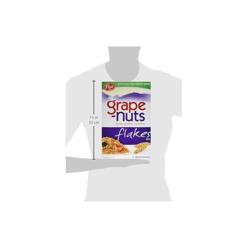 2 pack - Post Grape-Nuts Flakes, 18 oz per Box.