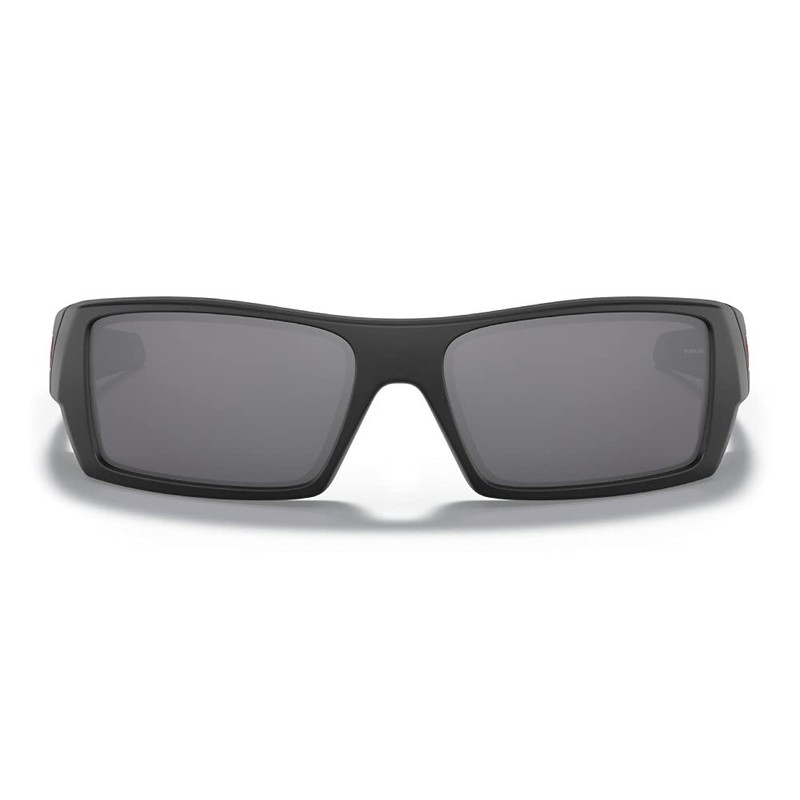 Oakley Men's OO9014 Gascan Rectangular Sunglasses, Satin Black/Black Iridium, 60