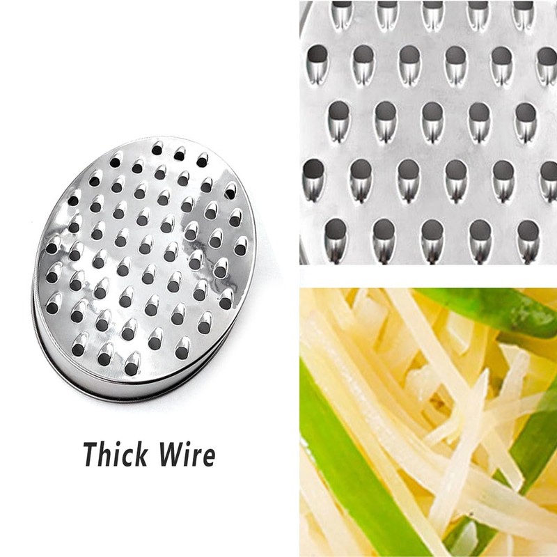 AIMALL Double-Sided Stainless Steel Lunch Box Grater with Storage Container