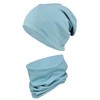 TupTam Children's Hat/Beanie and Tube Scarf Set Made of Jersey