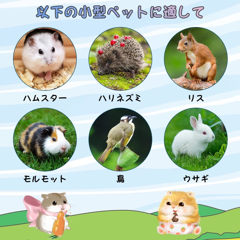 Hamster Bait Dish for Small Animals, Set of 2, Ceramic