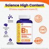 π Vitamin B1 Thiamine 500mg - Supports Energy Metabolism, Nervous