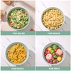 LOVYANXUE Bamboo Fiber Salad Bowl with Servers Set Large 9.8inches