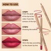 DENESTUP Lip Liner Combo Lip Plumper and Long Lasting Waterproof