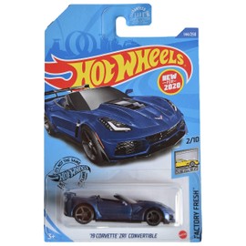 Hot Wheels '19 Corvette ZR1 Convertible, [blue] 144/250 Factory Fresh 2/10