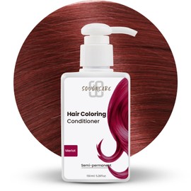 SOVONCARE Merlot Hair Color Depositing Conditioner 5.28 OZ,Clenditioner Hair Dye,Cruelty-Free