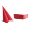 Napkins 38 x 38 cm Soft Point Plain Red Pack
