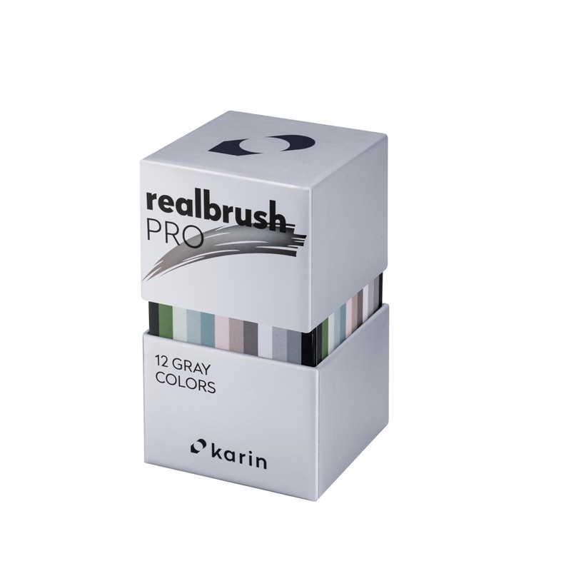 KARIN Realbrush PRO Gray Colors - A set of 12
