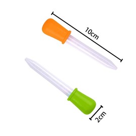 20 Pcs 5ml Colorful Plastic Dropper Clear Plastic Dropper Graduated Pipette Rubber Head for Fluid Eating Parent-child Activity Dropper Dropper Lifestyle Tool School Household Supplies