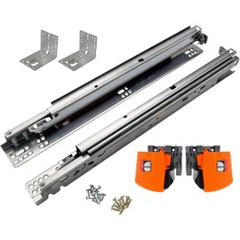 BLUM 21 Inch Undermount Drawer Slide. (Soft Close, Full Extension, Concealed). Model: 563F5330B (100 Lbs. Weight Capacity), for 3/4 inch Thick Drawers. (Pair)