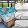 Knextrepoy Turtle Shell RV Dinette Cushion Covers Anti-Slip Tropical Beach
