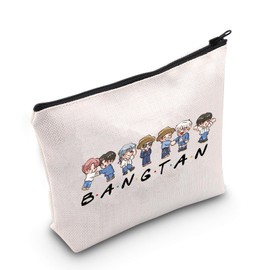 MEIKIUP K-Pop Merch Bangtan Makeup Bag K-pop Army Fans Gifts K-pop K-POP Music Lover Bag (BANG-TAN Bag)