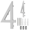 sourcing map Floating House Numbers, 6 Inch Solid Aluminum Modern