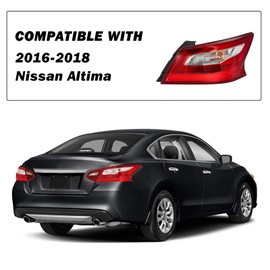 SOCKIR Tail Light Assemblies Replacement for 2016-2018 Altima OE Style Taillights Outer Rear Taillamp Brake Light Bulbs Included Driver & Passenger Side