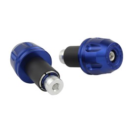 POSH 032177-01 Motorcycle Goods Handlebar End Universal Revolver End (Outer Diameter 1.1 inches (29.5 mm) Handle Inner Diameter 0.5 - 0.7 inches (14 - 19 mm), Blue