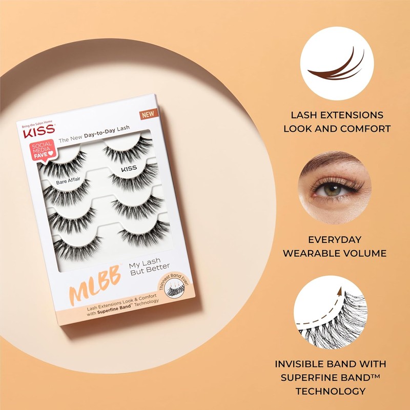 Kiss My Lash But Better False Eyelashes Multipack 'Barefoot Affair'