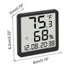 Lancoon Digital Thermohygrometer LCD Small Alarm Clock with Temperature Humidity