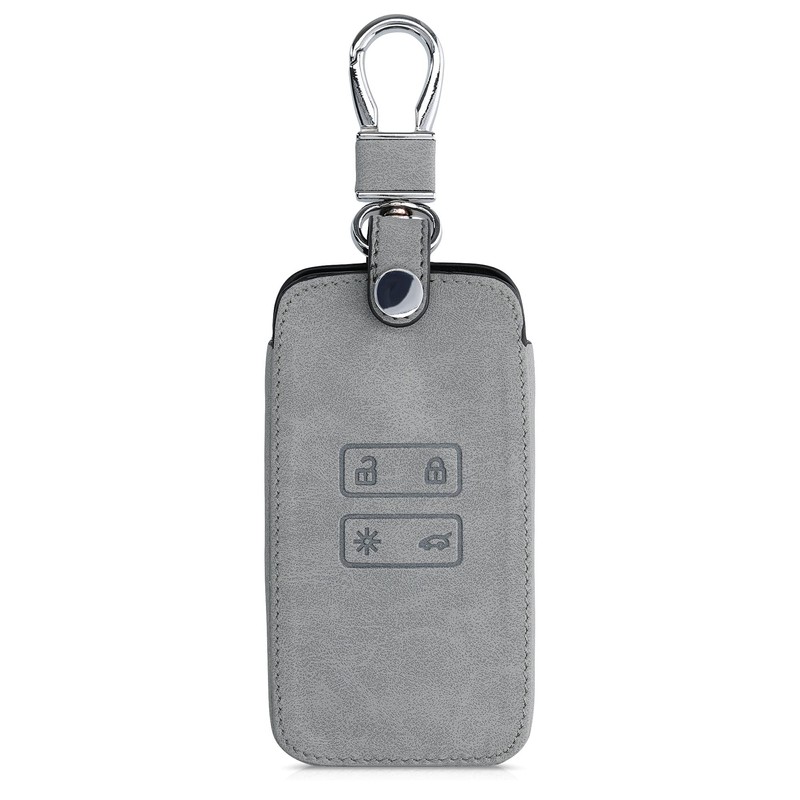 kwmobile Car Key Cover Compatible with Renault 4 Button Car