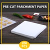 White Parchment Paper Sheets for Baking, Precut Nonstick Baking Paper
