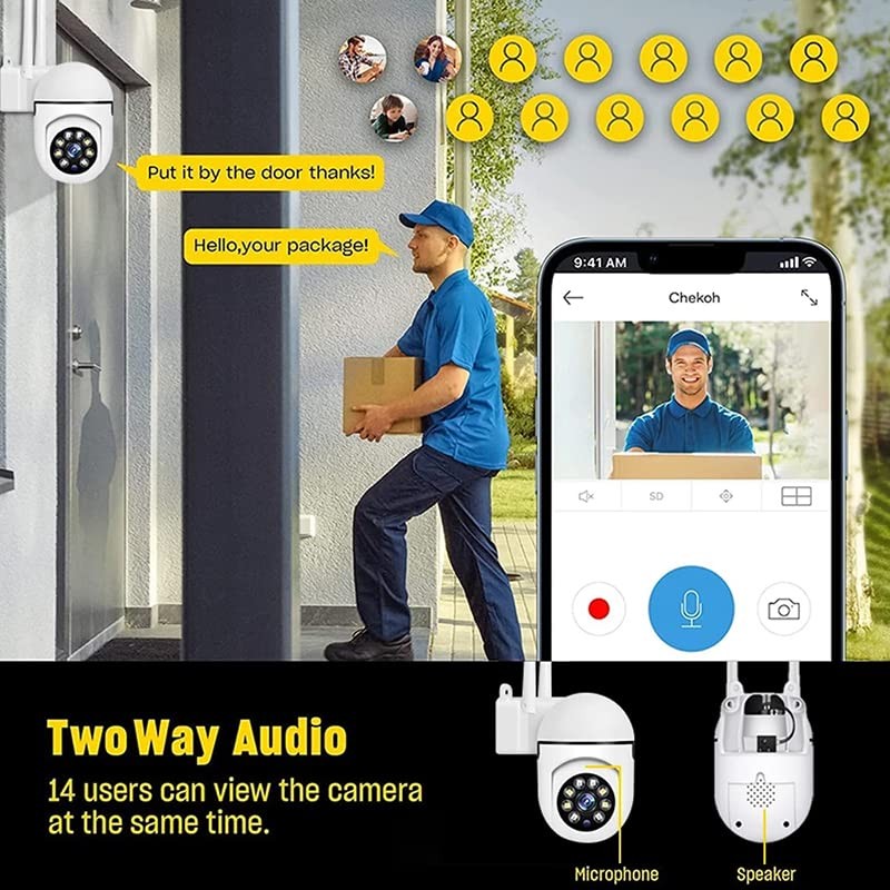 Wireless Security Camera System Outdoor Home WiFi Night Vision Cam