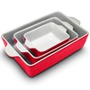 NutriChef 3Pcs. Nonstick Bakeware PFOA PFOS PTFE Tray Set w/Odor-Free