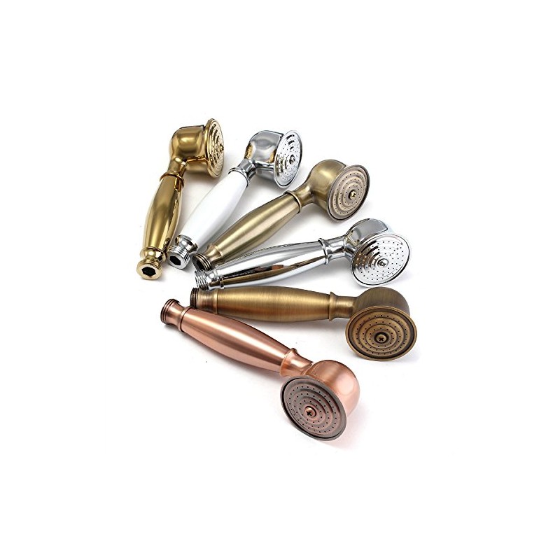 Retro Copper Handheld Shower Head Hand Shower Head Green Bronze