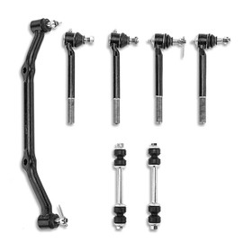 A-Premium Set of 7, Front Sway Bar Link, Inner & Outer Tie Rod End, Center Link, Compatible with Chevy S10 1996-2003, Blazer 1996-2004, GMC Sonoma 1996-2003, Jimmy 1996-2002, Isuzu Hombre 1996-2000