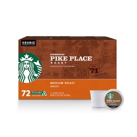 Starbucks Pike Place Roast K-Cups, 72 Count - Packaging May Vary