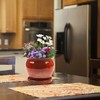 ATT Southern 077089 8" Wisteria Planter, Oxblood Red 8"