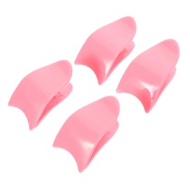 SAFIGLE 4pcs Eyelash Applicator Tweezers Durable Makeup Tool for Easy False Lash Application Lightweight Design for Beginners and Long Nail Users Pink Color