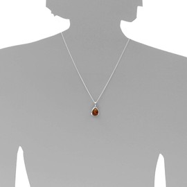 Angelina Necklace with Pendant 925/000 Silver Amber, amber, Amber