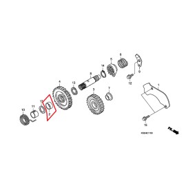 HONDA GENUINE HONDA KICK START SPINDLE GEAR COLLAR (20X22X10) CRF150R CRF450R CRF450X