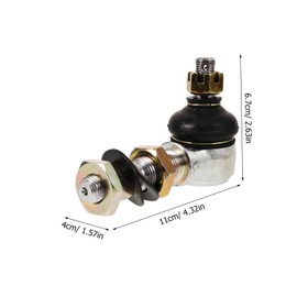 GLEAVI Link Tie Rod End for Electric Atv Utv Durable Ball Head Bracket for Quick Installation Reliable Outer Tie Rods for Go Kart Connection