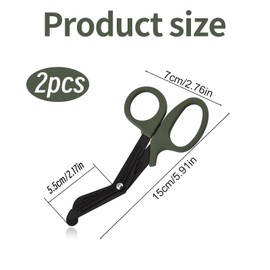 2 Stück Verbandschere Krankenschwester, Medizinische Schere, Rettungsschere, Krankenschwester Schere, Edelstahl Medical Scissors, Geeignet Für Ärzte Und Pflegekräfte In Der Notfallrettung