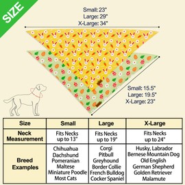 THLOH Easter Dog Bandanas 2 Pack - Pet Scarf for Boy and Girl, Spring Pet Accessory, Reversible Holiday Bandana for Small Dogs (Small)