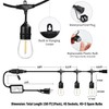 1-Pack 150 ft Outdoor String Lights for Outside with Remote