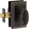 Delaney Hardware 101-RO-ABR SQ Rosa Knob Passage, Aged Bronze