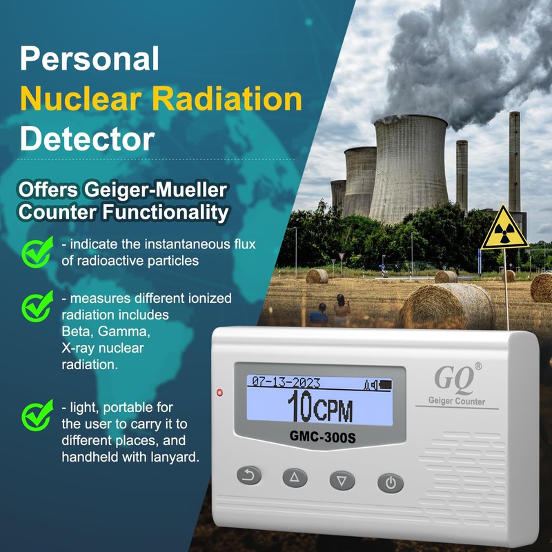 GQ GMC-300S Digital Nuclear Radiation Detector Monitor Meter Geiger Counter