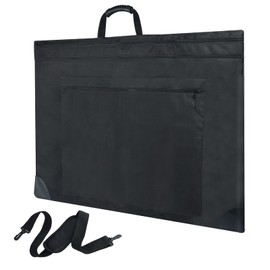 Art Portfolio Tote Bag, 20 x 26 Inches, Soft Art Folder Made from 600D Oxford Fabric, Featuring 3 Storage Pockets and a Detachable Shoulder Strap. Perfect for Safely Carrying Artwork and Sketches