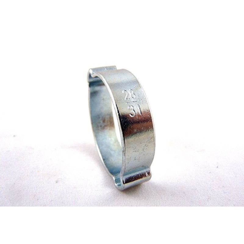 TR Double Nose Hose Clamps Pack of 10 25-28 mm