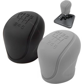 Funda para palanca de cambios, 2 uds., funda Universal de silicona suave para palanca cambios, tapa perilla antideslizante lavable 6 velocidades para coches manuales