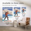Lantern Press 16x24 Inch Giclee Print, Stevens Pass, Washington, Skier
