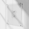 NIUBEE Diploma Frame 8.5x11-4mm Clear Acrylic Floating Document Frame