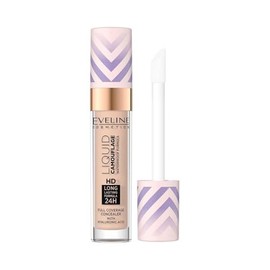 Eveline Cosmetics Liquid Camouflage Waterproof Concealer - Nourishing Formula with Hyaluronic Acid & Shea Butter, Available in 5 Shades
