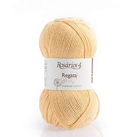 Hand Knitting Double Knit DK Cotton Yarn - 100g Ball - 5 ply - 100% Cotton - Machine Wash and Dry Yarn for Knit and Crochet Amigurumi Cotton Yarn - Regata (31 Dry Yellow)