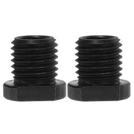 sourcing map 2pcs M10 Female to M16 Male Adapter Polisher Adaptor Connecting Rotary Tool Attachment Thread Adapter Conversion Tool for Diamond Core Bit Polishing Pad Wheel, Black